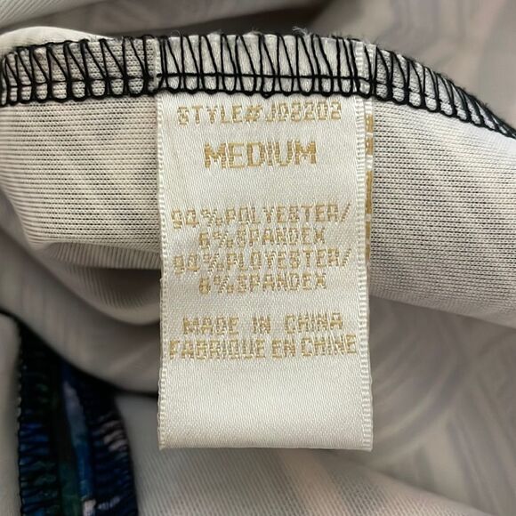 Jealous Tomato Mixed Print Short Sleeve Bodycon Dress Size Medium - Picture 11 of 12